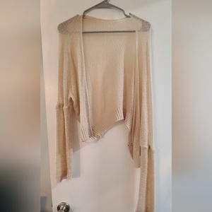Beige knit sweater